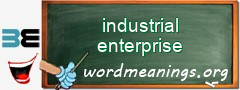 WordMeaning blackboard for industrial enterprise